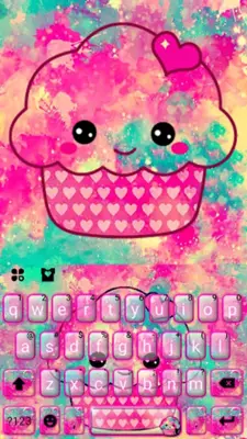 Tasty Cupcake Keyboard Theme android App screenshot 0